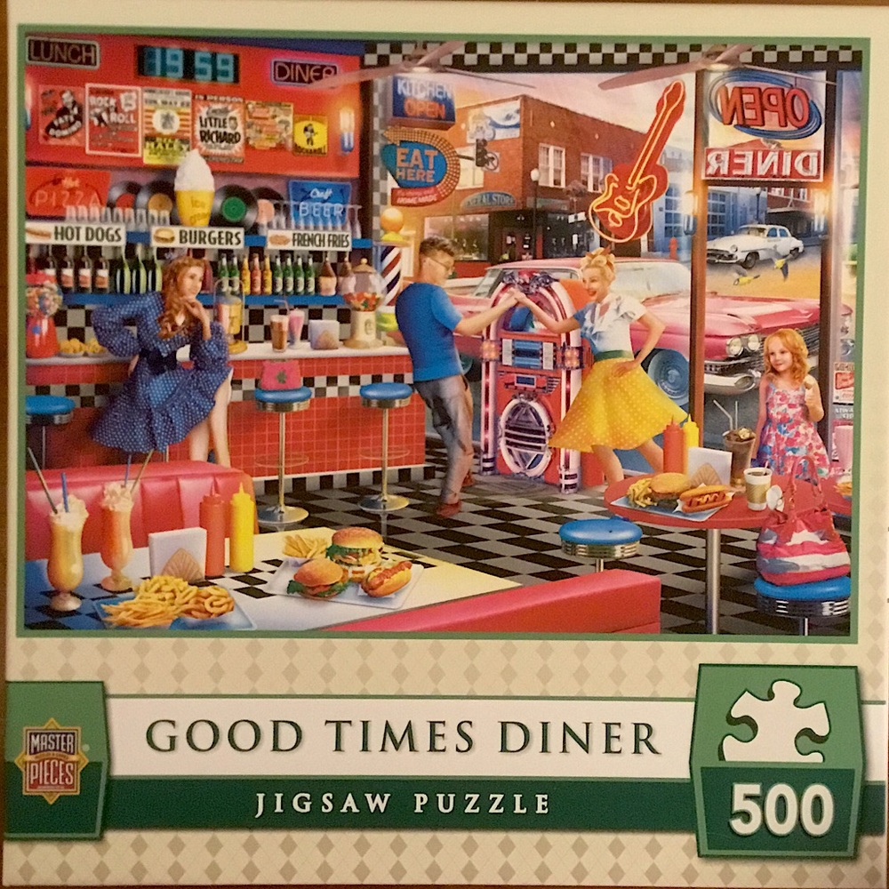 500 Piece Jigsaw Puzzle Good Times Diner Complete